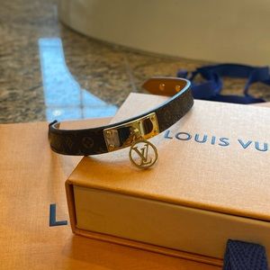 Louis Vuitton monogram logo mania bracelet